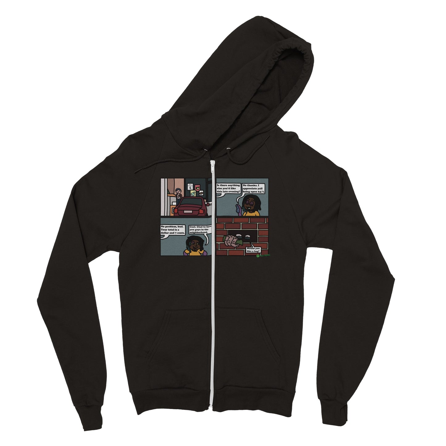 Gas Station Comic - Classic Unisex Zip Hoodie