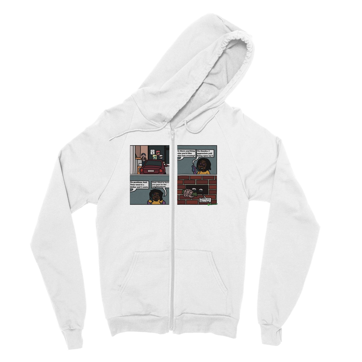 Gas Station Comic - Classic Unisex Zip Hoodie