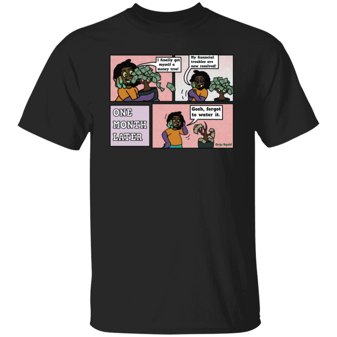 Money Tree Comic - Short Sleeve T-Shirt