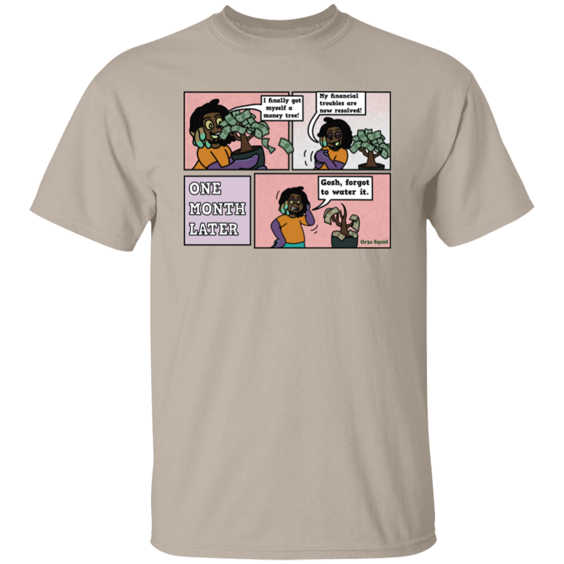 Money Tree Comic - Short Sleeve T-Shirt